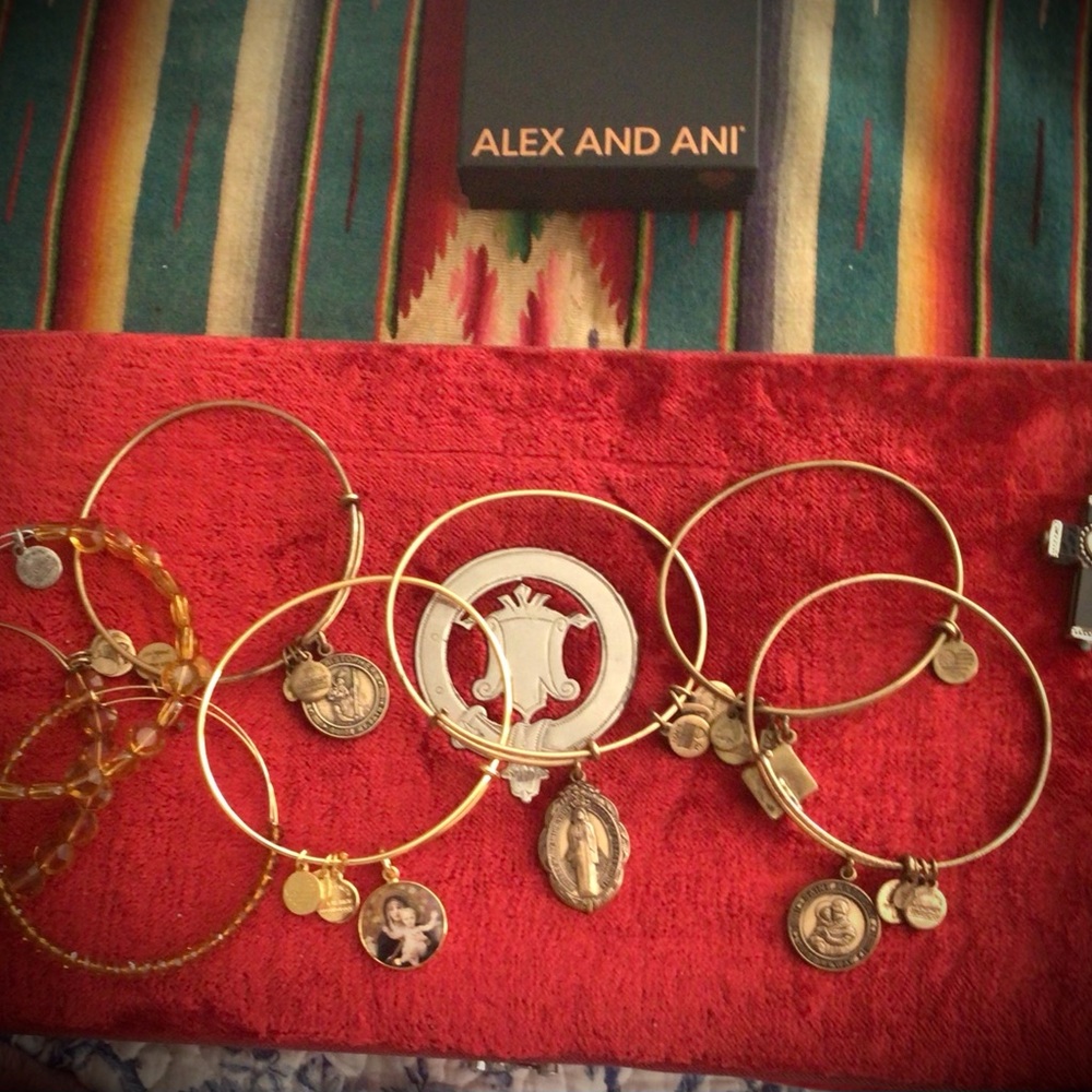 Alex and Ani Holy Mother bangle stack!